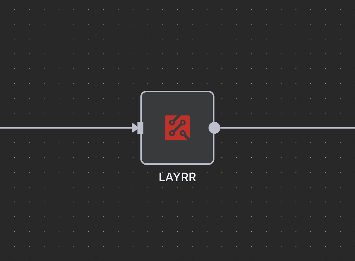 LAYRR workflow node in automation pipeline